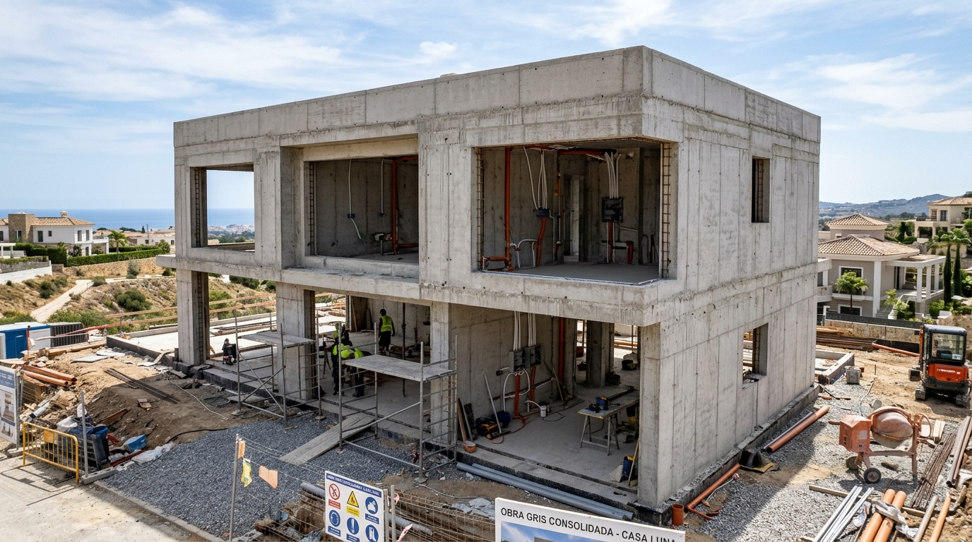 Obra Gris Estructura y Cerramientos